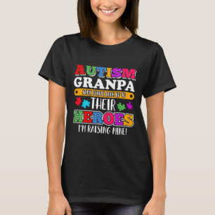Autism Granpa mensen kijken op hun helden autisme T-shirt
