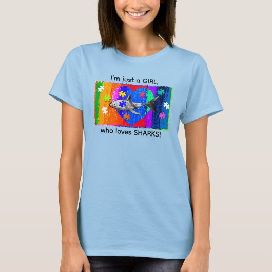 Autism Haai T-shirt (Voorkant)
