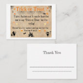 Autism Halloween Visitekaartjes (Voorkant / Achterkant)