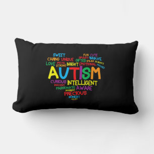 Autism Heart Autism Awareness trotse Autisme Mam G Kussen