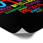 Autism Heart Autism Awareness trotse Autisme Mam G Poster (Hoek)