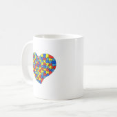 Autism Heart Koffiemok (Voorkant links)