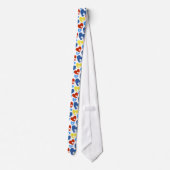 Autism Heart Neck Tie Stropdas (Achterkant)