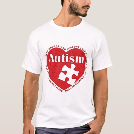 Autism Heart T-shirt (Voorkant)