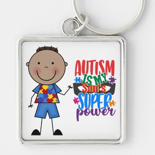 Autism - houd of Creëer uw eigen Sleutelhanger (Voorkant)