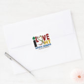 AUTISM I Love My Autistic Daughter 2 Ronde Sticker (Envelop)