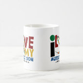 AUTISM I Love My Autistic Son 2 Koffiemok (Center)