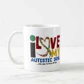 AUTISM I Love My Autistic Son 2 Koffiemok (Links)