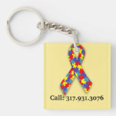 Autism ID Label Soms voer ik Sleutelhanger uit (Voorkant)