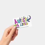 Autism ID Personalized Autistic Name Badge (Handheld)