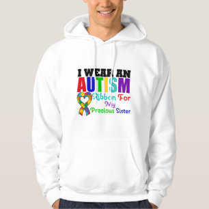 Autism ik Draag lint voor mijn kostbare zuster Hoodie