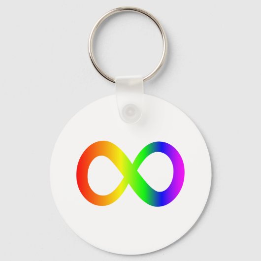 Autism Infinity Symbol Sleutelhanger (Voorkant)