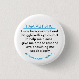 Autism-informatiebadge Ronde Button 3,2 Cm
