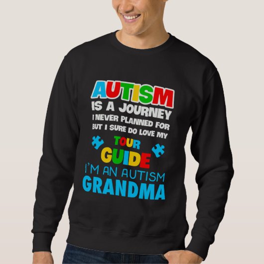 Autism is a journey I never planned Autism grandma Trui (Voorkant)