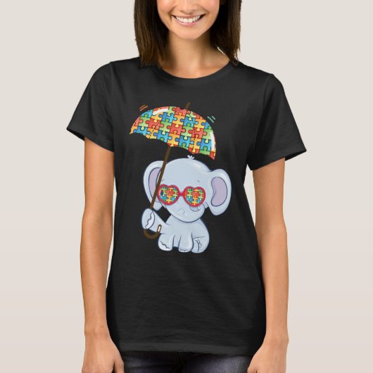 Autism is my Incredible talent Baby Elephant Autis T-shirt (Voorkant)