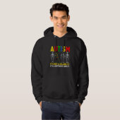 Autism It's A Different Ability Dabbing Skeleton Hoodie (Voorkant volledig)