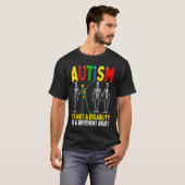 Autism It's A Different Ability  Dabbing Skeleton T-shirt (Voorkant volledig)