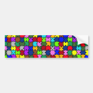 Autism jigzaag bumpersticker