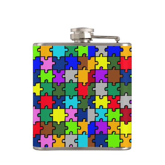 Autism jigzaag heupfles (Achterkant)