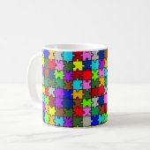 Autism jigzaag koffiemok (Voorkant links)
