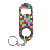 Autism jigzaag mini flessenopener (Voorkant)