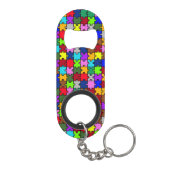 Autism jigzaag mini flessenopener (Achterkant)