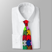Autism jigzaag stropdas (Gebonden)