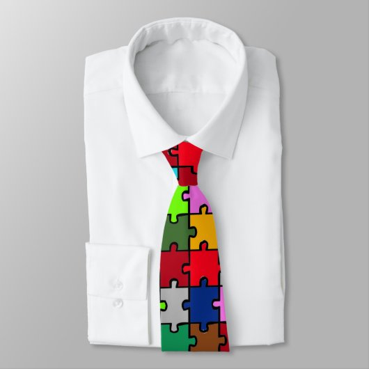 Autism jigzaag stropdas (Gebonden)