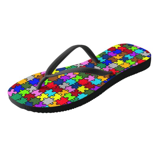 Autism jigzaag teenslippers (Schuin)