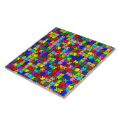 Autism jigzaag tegeltje (Zijkant)