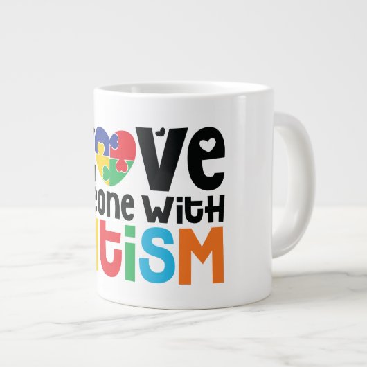 Autism Jumbo Mok (Voorkant rechts)