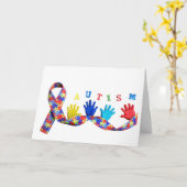 Autism Kaart (Gele Bloem)