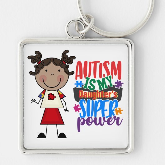 Autism-Keep ofMaak uw eigen Sleutelhanger (Voorkant)
