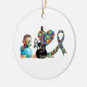 Autism Keramisch Ornament (Links)
