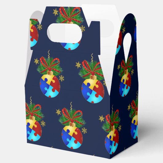 Autism Kerstmis Bauble Bedankdoosjes (Geopend)