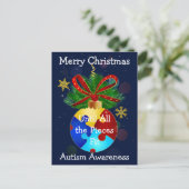 Autism Kerstmis Bauble Briefkaart (Staand voorkant)
