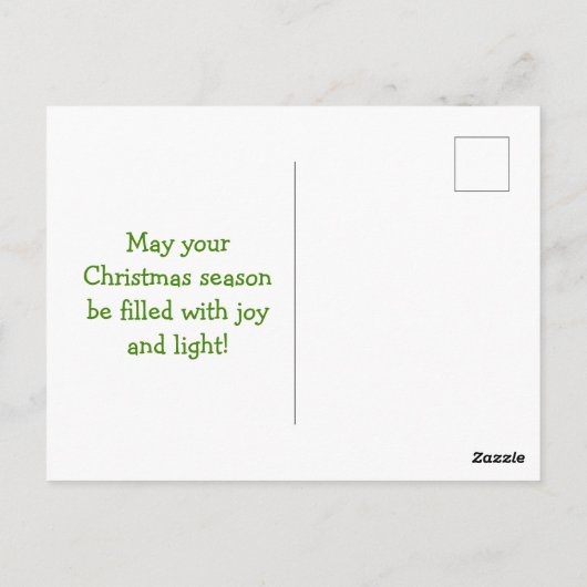 Autism Kerstmis Bauble Briefkaart (Achterkant)