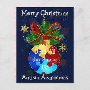 Autism Kerstmis Bauble Briefkaart