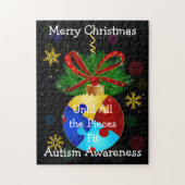Autism Kerstmis Bauble Legpuzzel (Verticaal)