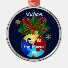 Autism Kerstmis Bauble Metalen Ornament