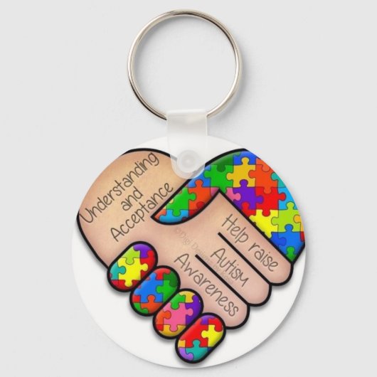 Autism Key ring Sleutelhanger (Voorkant)