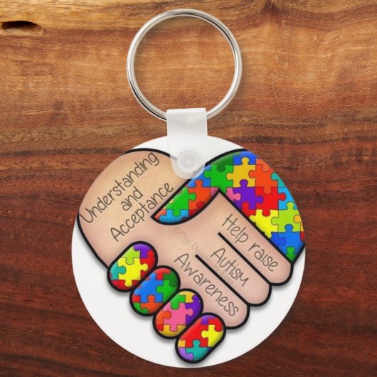 Autism Key ring Sleutelhanger (Voorkant)