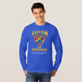 Autism komt overeen met de aangepaste Superpower-r T-shirt (Voorkant volledig)