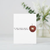 Autism-leraar Briefkaart (Staand voorkant)