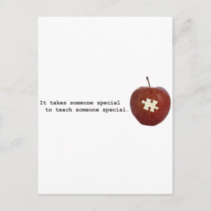 Autism-leraar Briefkaart