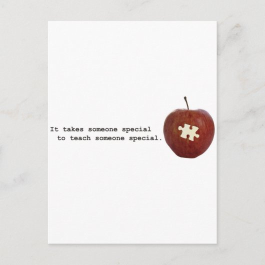Autism-leraar Briefkaart (Voorkant)