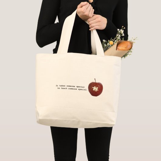 Autism-leraar Grote Tote Bag (Voorkant (product))