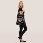 Autism leraar leraar leerling accepteert begrip li tote bag (Op model)
