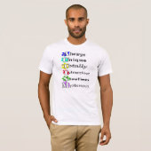 AUTISM letter betekenis T-shirt (Voorkant volledig)