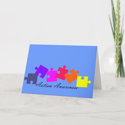 Autism lineair ontwerp kaart (Voorkant)